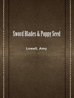 cover image of Sword Blades & Poppy Seed